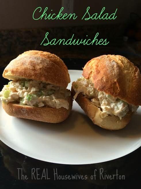 Chicken Salad Sandwiches from The REAL Housewives of Riverton are delicious and easy to make! | www.housewivesofriverton.com