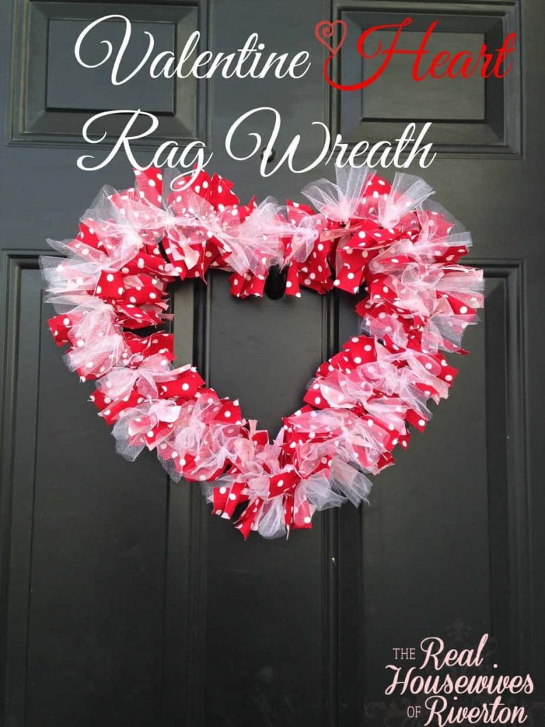 Valentine Heart Rag Wreath