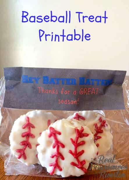 Baseball Treat Printable from The Housewives of Riverton | www.housewivesofriverton.com
