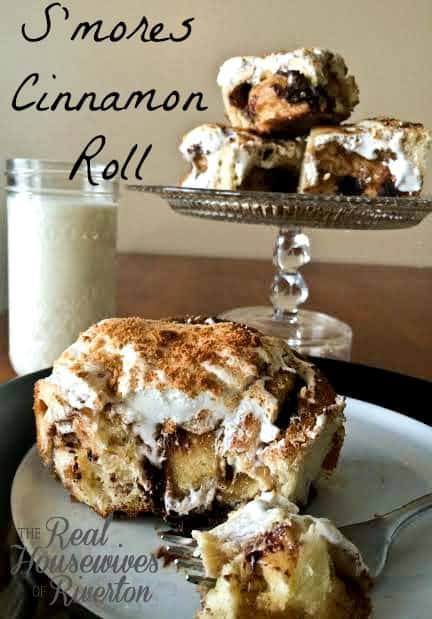S'mores Cinnamon Roll from The Housewives of Riverton | www.housewivesofriverton.com