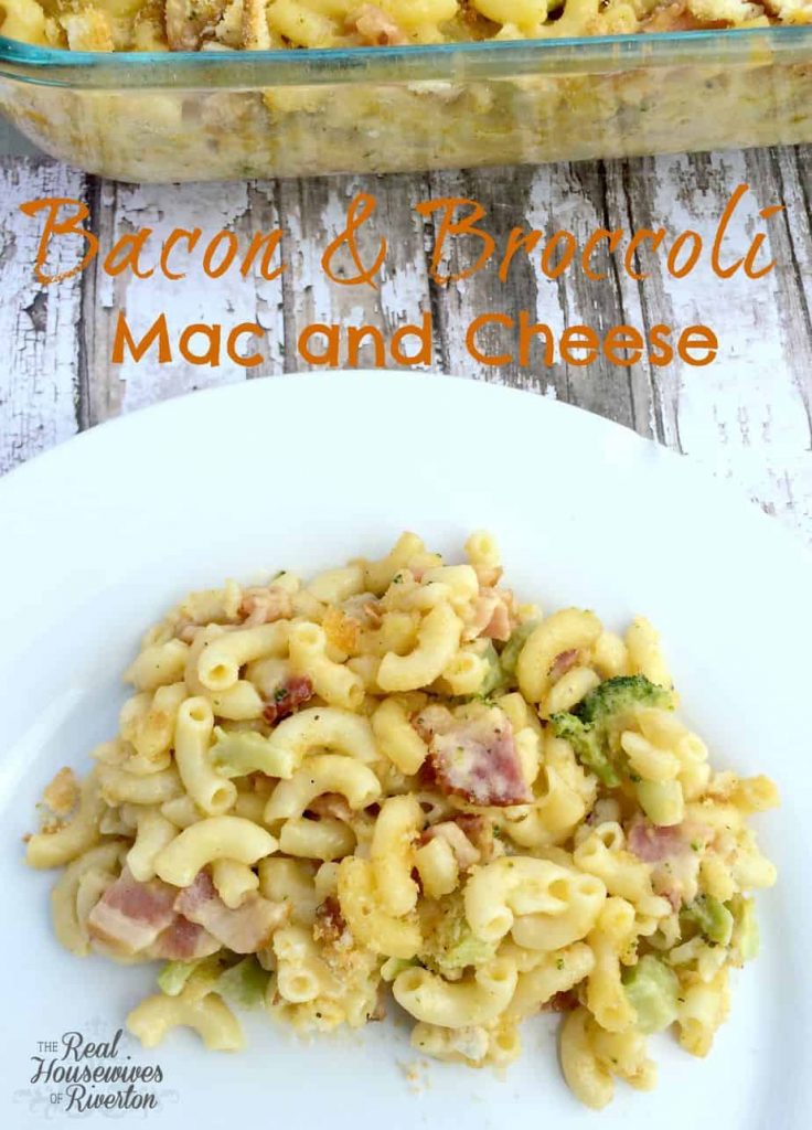 Bacon and Broccoli Mac and Cheese | www.housewivesofriverton.com