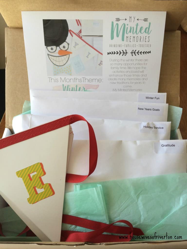 My Minted Memories Family Night Kits | www.housewivesofriverton.com