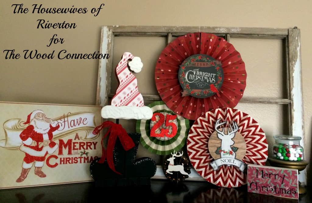 Santa Hat and Boots Christmas Wood Craft from The Wood Connection and a GIVEAWAY | www.housewivesofriverton.com