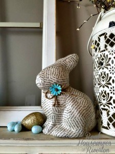Decoupage Easter Bunny