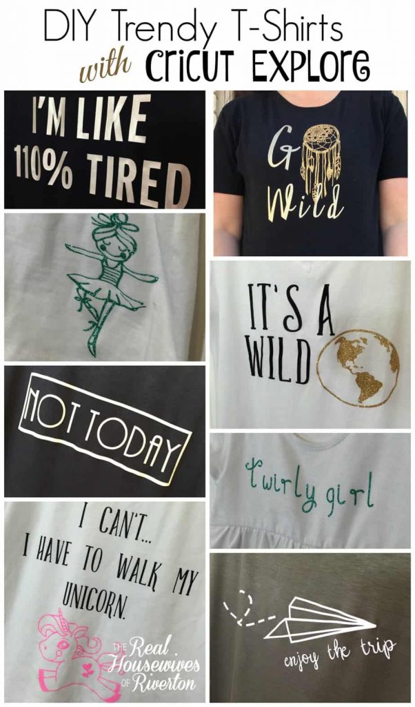 Trendy T-Shirts with Cricut - housewivesofriverton.com