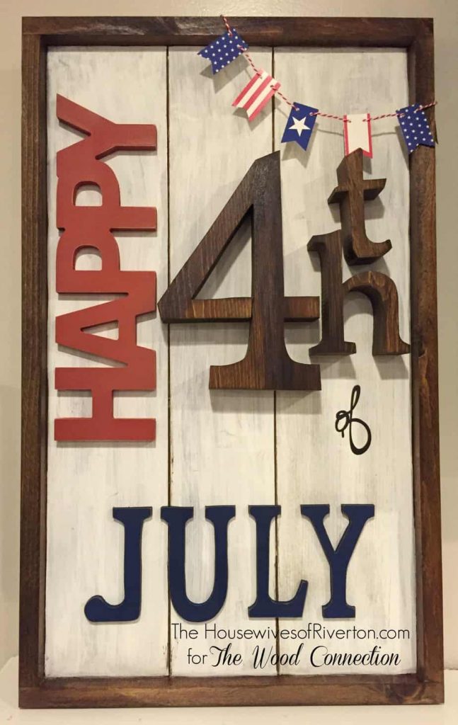 4th of july sign