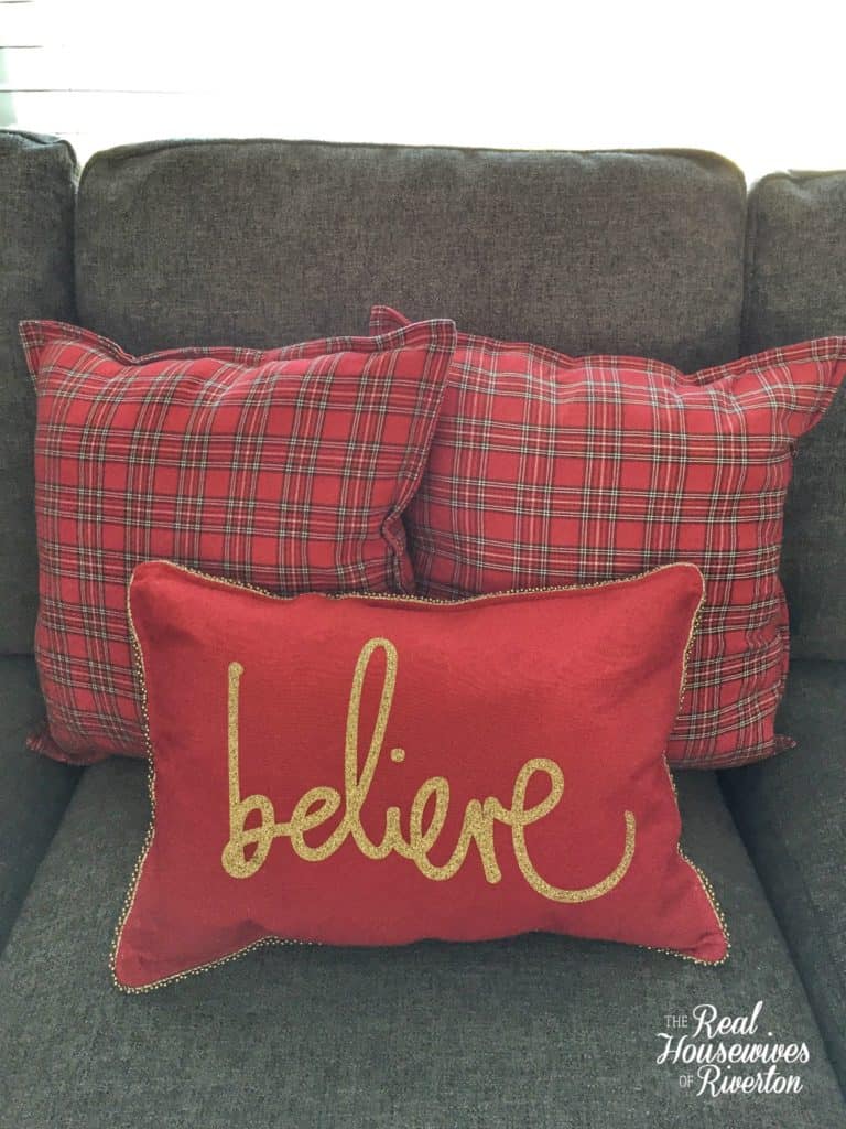 DIY Believe Throw Pillow Tutorial