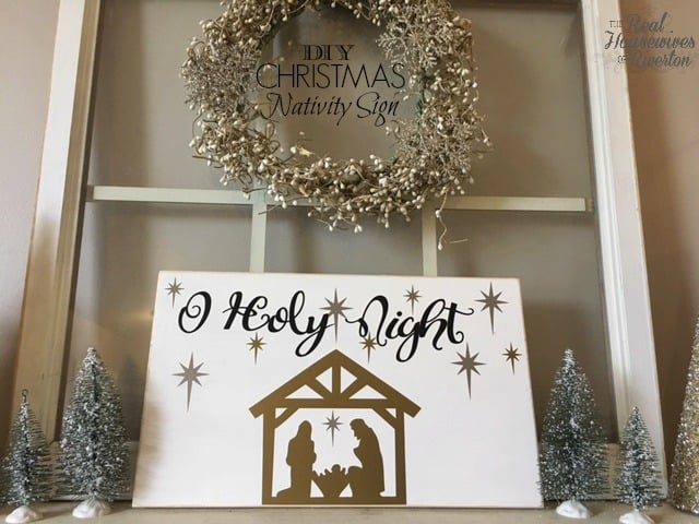 DIY Christmas Nativity Sign