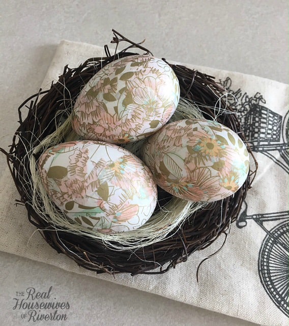 tissue paper easter eggs
