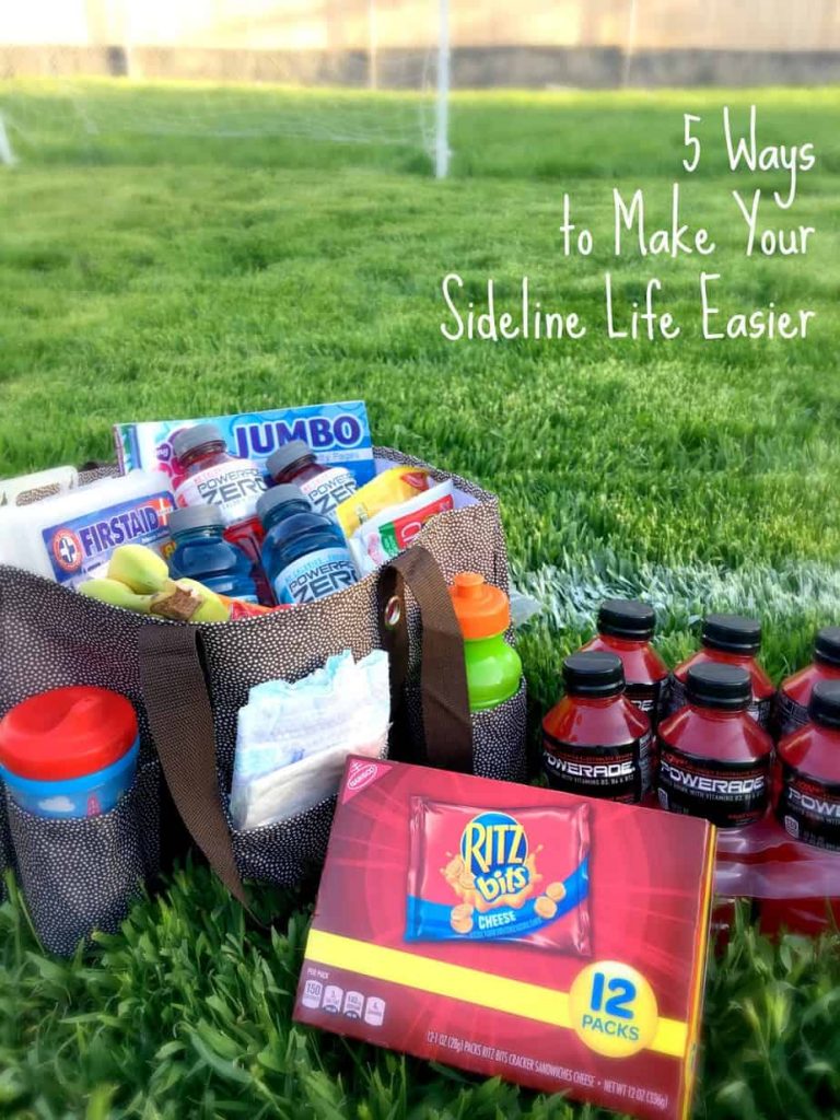 When your kids' sports are taking over you life, use these 5 ways to make your sideline life easier! Plan and prepare to make everything run smoothly! | www.housewivesofriverton.com