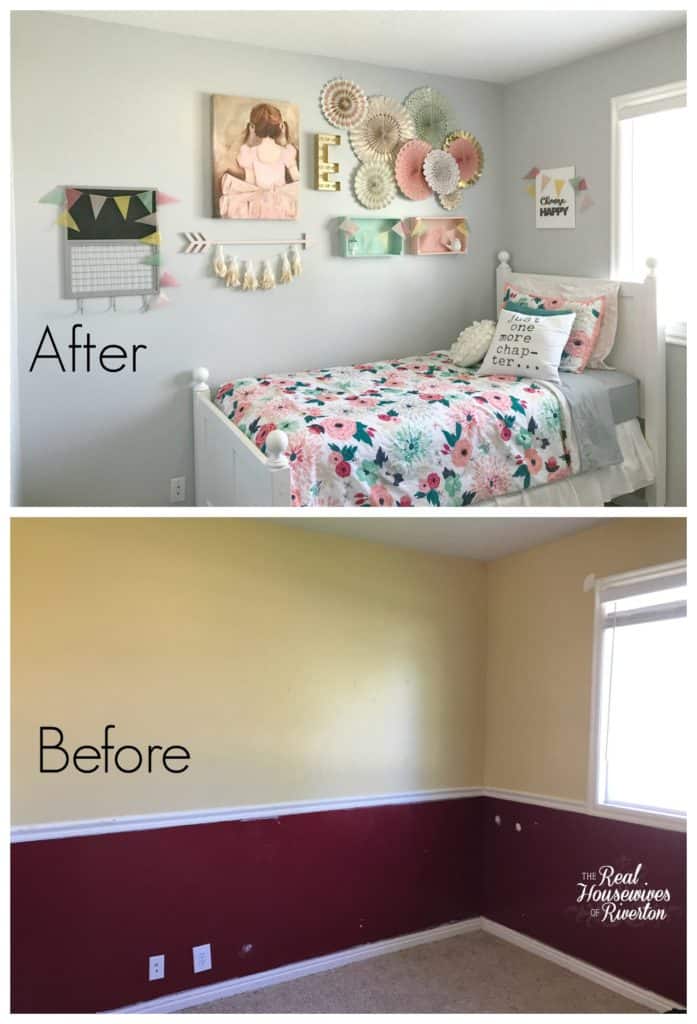 girl's small bedroom makeover part 1 - housewivesofriverton.com