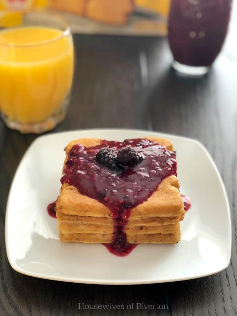 Our Triple Berry Topping is perfect for adding some delicious fruit to your breakfast routine! | www.housewivesofriverton.com