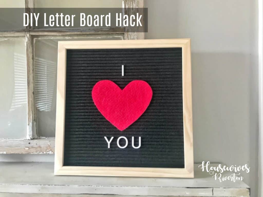 DIY Letter Board Hack (Letterboard Felt Hack) - housewivesofriverton.om