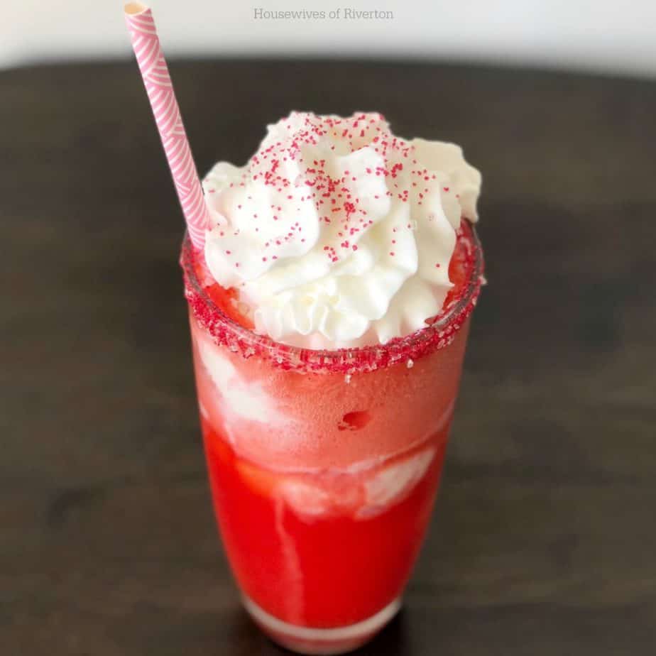 Our Valentine Soda Float is a perfect treat for a Valentine party or to have ready for your kids after school! | www.housewivesofriverton.com