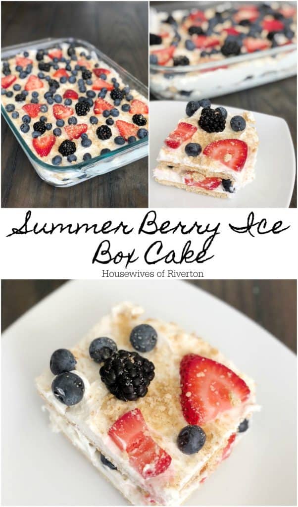 Summer Berry Ice Box Cake | www.housewivesofriverton.com