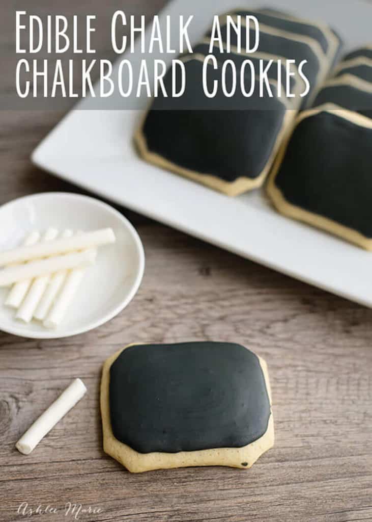 Edible Chalk and Chalkboard Cookies |10 Back to School After School Treats | www.housewivesofriverton.com