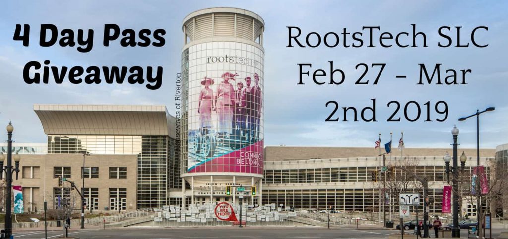 RootsTech Salt Lake City 2019 Giveaway | www.housewivesofriverton.com
