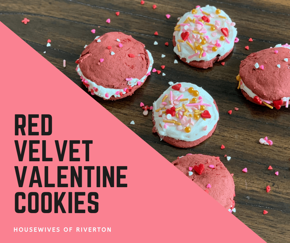 red velvet Valentine Cookies