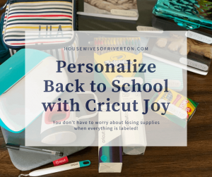 Personalized Back to School Supplies with Cricut - Round Up!