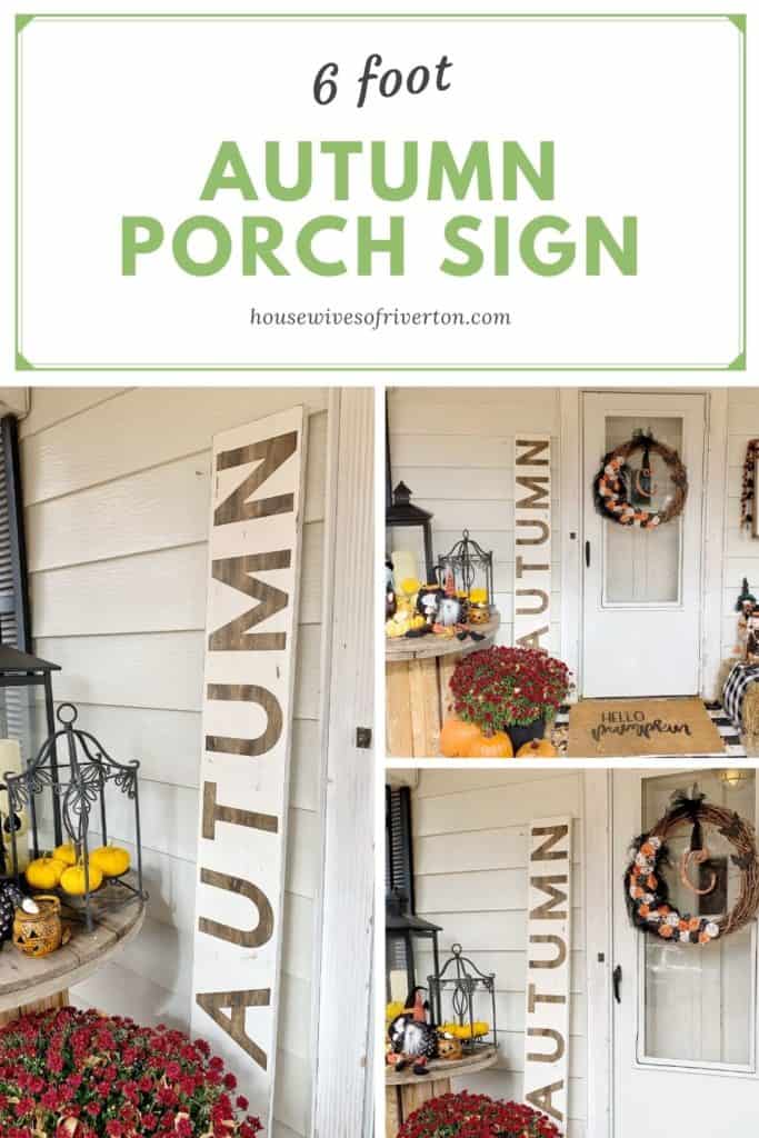 6' Autumn Porch Sign